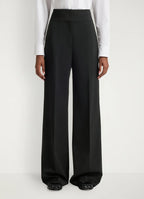 Spodnie Himia High Waist z domieszką wełny