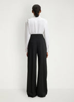 Spodnie Himia High Waist z domieszką wełny